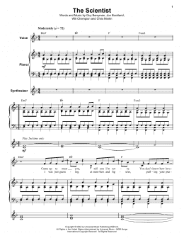 page one of The Scientist (Keyboard Transcription)