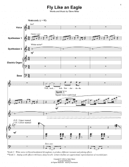 page one of Fly Like An Eagle (Keyboard Transcription)