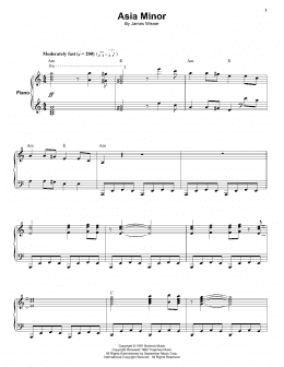 page one of Asia Minor (Keyboard Transcription)