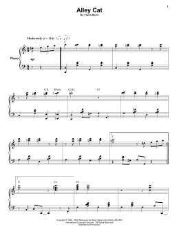 page one of Alley Cat (Keyboard Transcription)