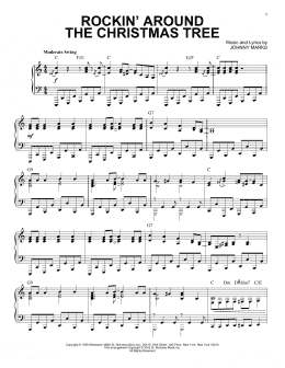 page one of Rockin' Around The Christmas Tree [Jazz version] (arr. Brent Edstrom) (Piano Solo)