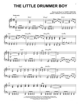 page one of The Little Drummer Boy [Jazz version] (arr. Brent Edstrom) (Piano Solo)