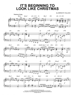page one of It's Beginning To Look Like Christmas [Jazz version] (arr. Brent Edstrom) (Piano Solo)