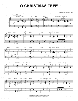 page one of O Christmas Tree [Jazz version] (arr. Brent Edstrom) (Piano Solo)