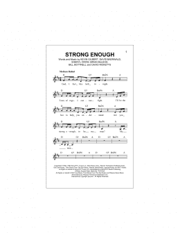 page one of Strong Enough (Lead Sheet / Fake Book)