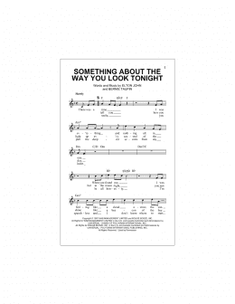 page one of Something About The Way You Look Tonight (Lead Sheet / Fake Book)
