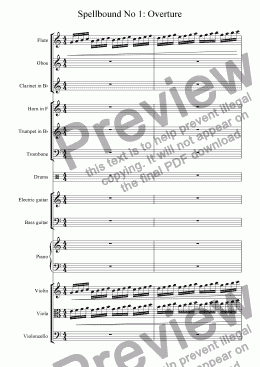 page one of Spellbound No 1: Overture