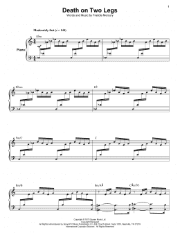 page one of Death On Two Legs (Keyboard Transcription)