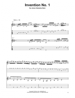page one of Invention No. 1 (Guitar Tab (Single Guitar))