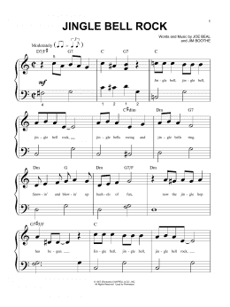page one of Jingle Bell Rock (Big Note Piano)