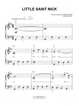 page one of Little Saint Nick (Big Note Piano)