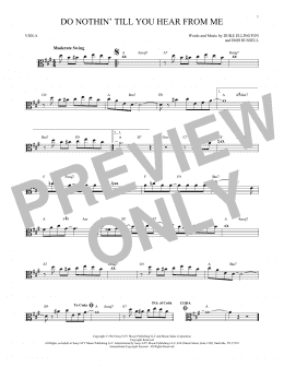 page one of Do Nothin' Till You Hear From Me (Viola Solo)