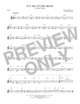 page one of Fly Me To The Moon (In Other Words) (French Horn Solo)
