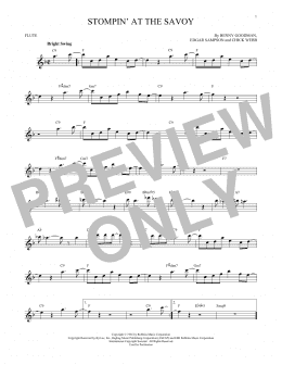 page one of Stompin' At The Savoy (Flute Solo)