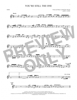 page one of You're Still The One (French Horn Solo)