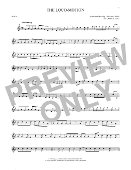 page one of The Loco-Motion (French Horn Solo)