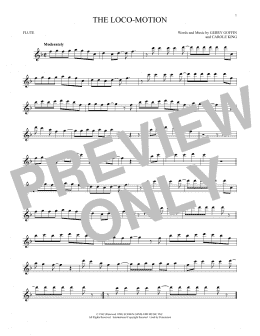 page one of The Loco-Motion (Flute Solo)