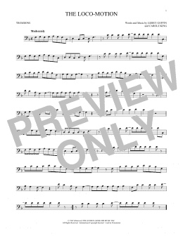 page one of The Loco-Motion (Trombone Solo)