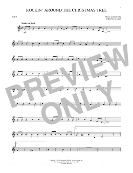 page one of Rockin' Around The Christmas Tree (French Horn Solo)