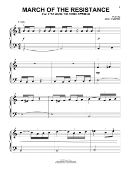 page one of March Of The Resistance (Beginning Piano Solo)