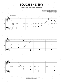 page one of Touch The Sky (From Brave) (Beginning Piano Solo)