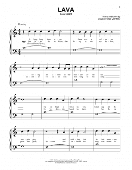 page one of Lava (from Lava) (Beginning Piano Solo)