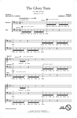 page one of The Glory Train (TTBB Choir)