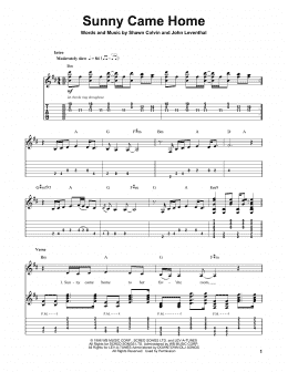 page one of Sunny Came Home (Guitar Tab (Single Guitar))