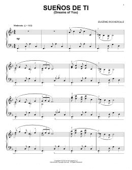 page one of Suenos de Ti (Piano Solo)