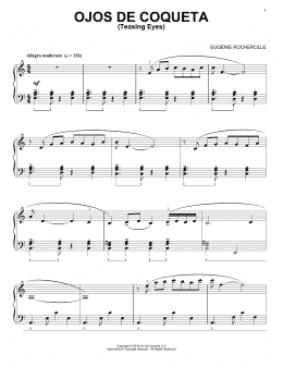 page one of Ojos De Coqueta (Piano Solo)