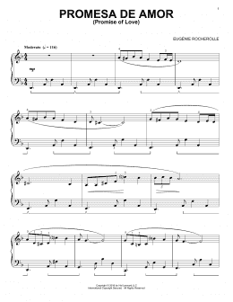 page one of Promesa De Amor (Piano Solo)