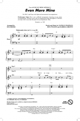 page one of Even More Mine (arr. Ed Lojeski) (SSA Choir)
