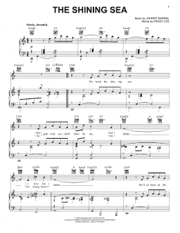 page one of The Shining Sea (Piano, Vocal & Guitar Chords (Right-Hand Melody))