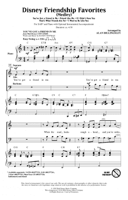 page one of Disney Friendship Favorites (Medley) (SAB Choir)