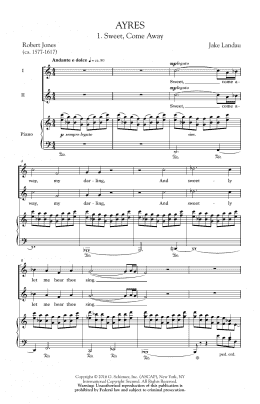 page one of Ayres (2-Part Choir)