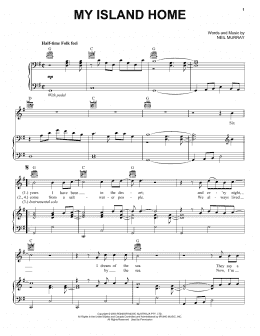 page one of My Island Home (Piano, Vocal & Guitar Chords (Right-Hand Melody))