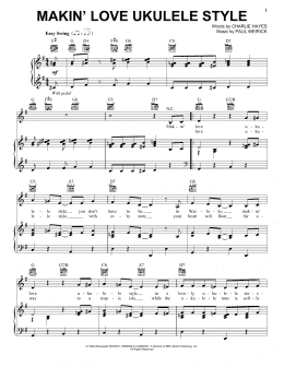 page one of Makin' Love Ukulele Style (Piano, Vocal & Guitar Chords (Right-Hand Melody))