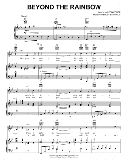 page one of Beyond The Rainbow (Piano, Vocal & Guitar Chords (Right-Hand Melody))