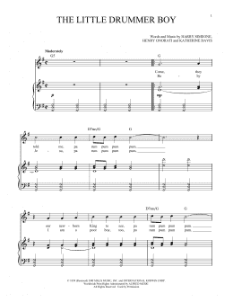 page one of The Little Drummer Boy (arr. Richard Walters) (Piano & Vocal)