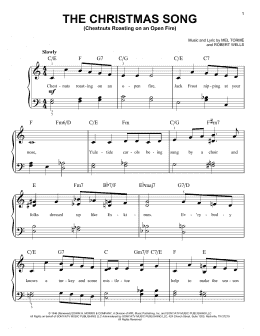 page one of The Christmas Song (Chestnuts Roasting On An Open Fire) (Easy Piano)