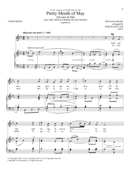 page one of Pretty Month Of May (Joli Moi De Mai) (Piano & Vocal)
