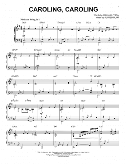 page one of Caroling, Caroling (Piano Solo)