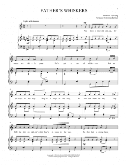 page one of Father's Whiskers (Piano & Vocal)
