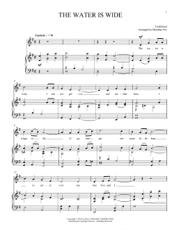 page one of Water Is Wide (Piano & Vocal)