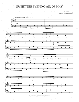 page one of Sweet The Evening Air Of May (Piano & Vocal)