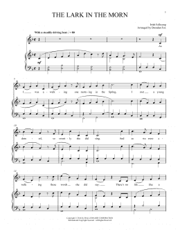 page one of Lark In The Morning (Piano & Vocal)