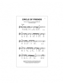 page one of Circle Of Friends (Lead Sheet / Fake Book)