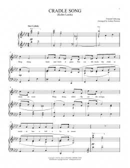 page one of Kehto Laula (Cradle Song) (Piano & Vocal)