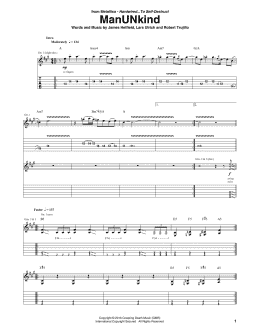 page one of ManUNkind (Guitar Tab)