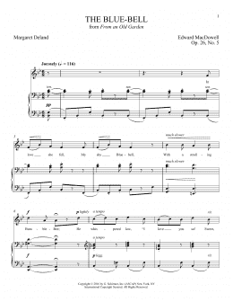 page one of The Blue-Bell (Piano & Vocal)
